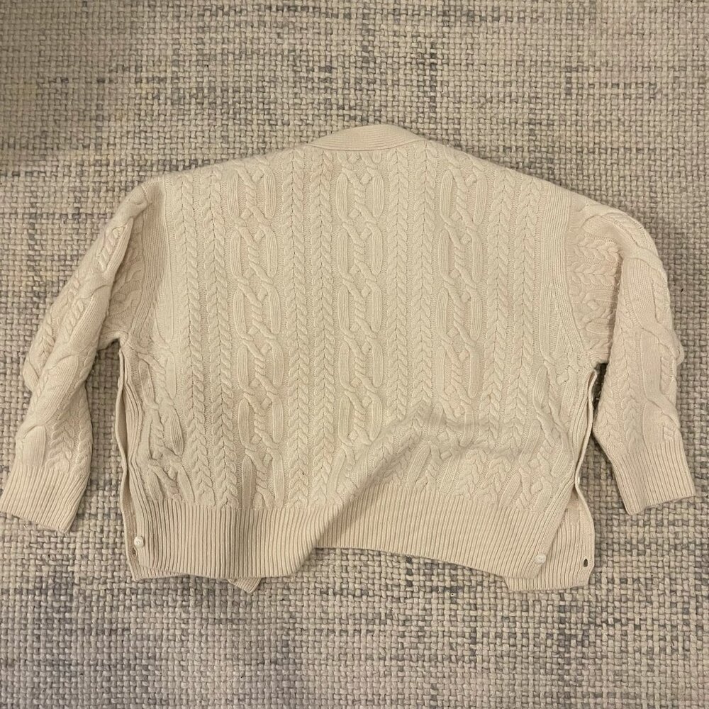 Rag & Bone Nora Oversized Cable-knit Merino Wool Cardigan - Picture 6 of 8